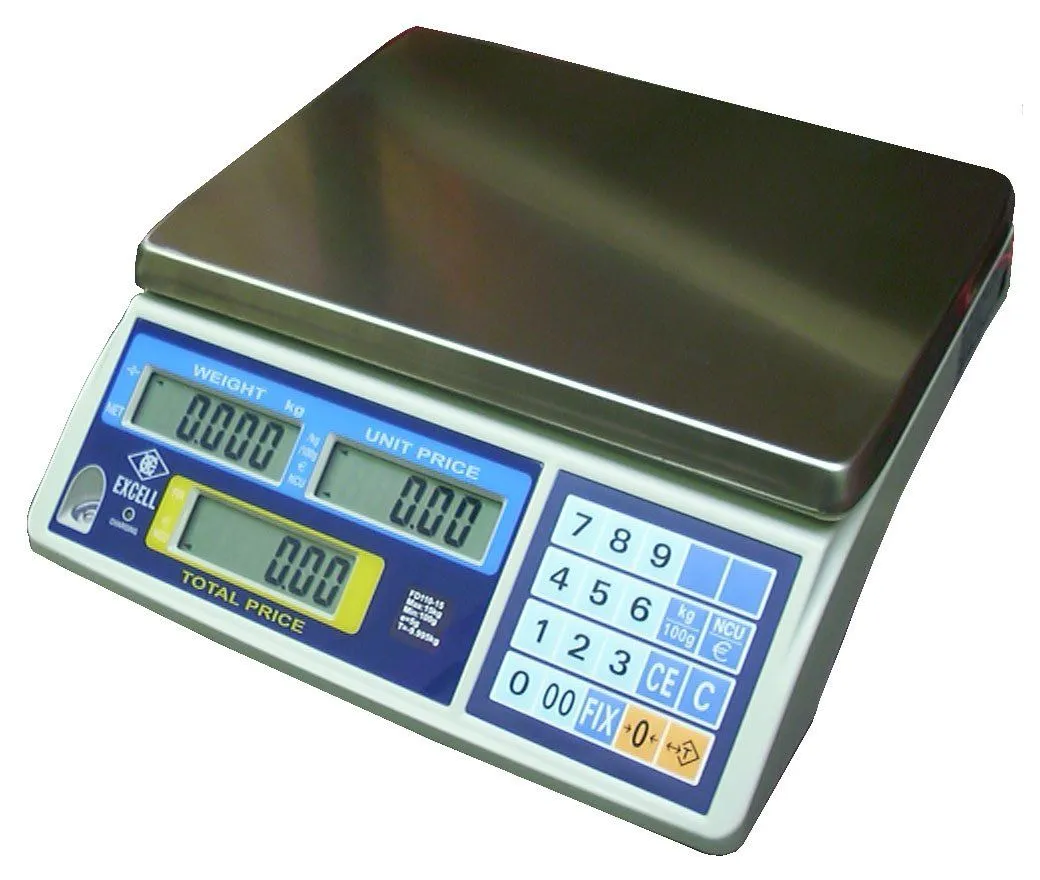 Excell FD3-P price computing retail scale Fisher Scales Norfolk