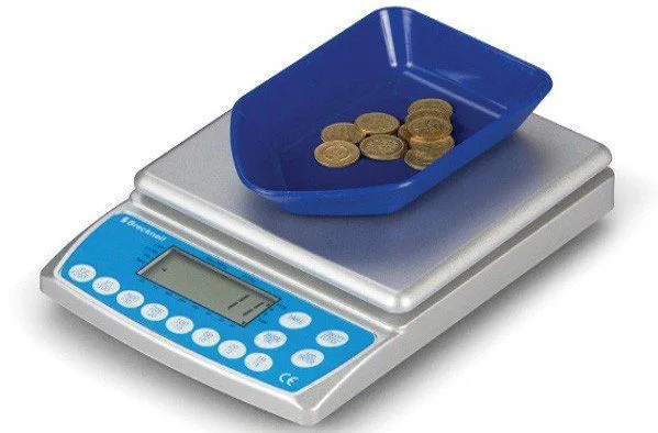 Coin counting scale with ABS coin tray Fisher Scales Norfolk
